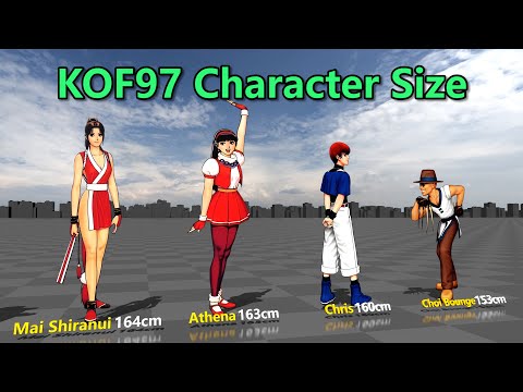 King of Fighters 97 Character Size Comparison