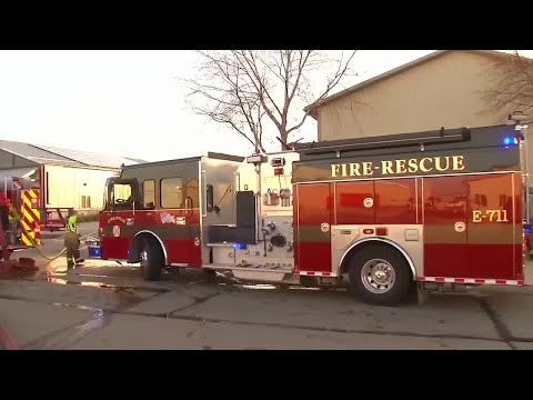 Crews respond to fire at North Liberty business