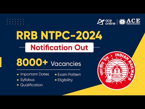 RRB NTPC 2024 Notification Out | 8000+ Vacancies, Imp Dates, Syllabus, Exam Pattern & Qualifications