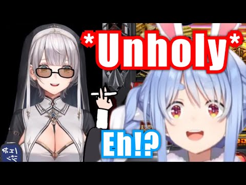 Pekora React To Unholy Nun Noel【Hololive/Usada Pekora】