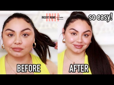 New INH MIYA & SHAYLA Ponytail in Black Brown Review  | Before & After Tutorial *cruelty free*