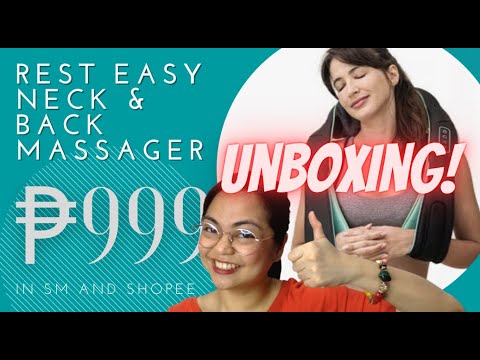 BEST Work From Home Massager | Rest Easy Neck and Back Massager UNBOXING | Work From Home Tips