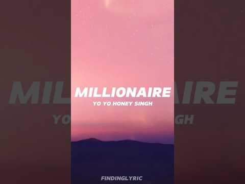 Millionaire Song Status | Yo Yo Honey Singh | #shorts