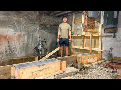 Restoring A $7,000 Mansion: Finishing The Basement Rebuild (Pouring Foundation!)