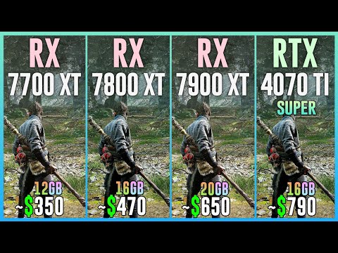 RX 7700 XT vs RX 7800 XT vs RX 7900 XT vs RTX 4070 TI SUPER - Tested in 25 Games