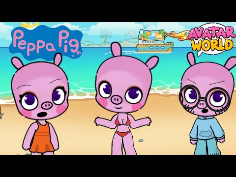 🔴 Peppa Pig in AVATAR WORLD |✈️ Summer Series 🏝️👙