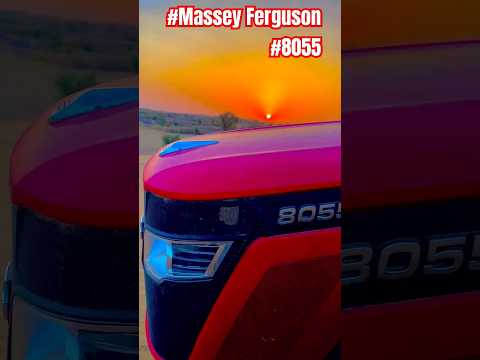 sunset with maaaey टैक्टर पॉवरफुल 8055 #tractarlover #8055 #new