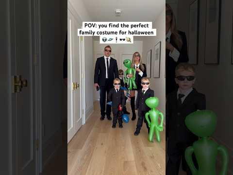 Here come the Men In Black 👽🔫🕴️Join us on our parenting journey #halloween #twins #family #parent