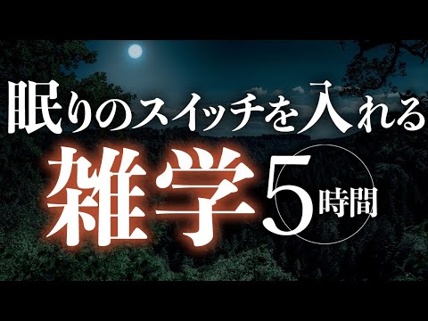 【睡眠導入】眠りのスイッチを入れる雑学5時間【合成音声】