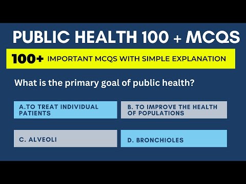 Public Health 100+ MCQ | Practice MCQs with ANSWERS & EXPLANATION | Competitive Exam