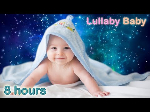 ✰ 8 HOURS ✰ Music Box Lullabies ♫ Space COSMOS video background ♫ Lullaby for babies to go to Sleep