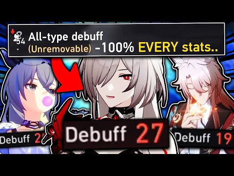 I gave 125 Debuffs to my team and ruined the enemies' stats. - Honkai: Star Rail