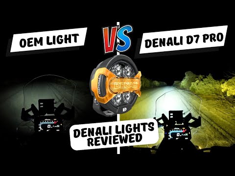 Denali Motorcycle Lights Review (D7 Pro) | Best Aux Lights... Ever?