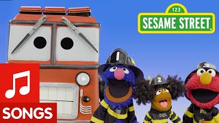 Sesame Street: The Wheels on the Fire Truck | Wheels on the Bus Remix #1