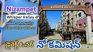 Direct Owner Resale 2bhk flat for sale in Nizampet | whisper valley | Hyderabad #flatsforsale