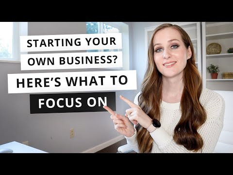 what to FOCUS ON when you're just starting out