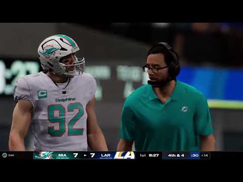 🎮 Rams vs Dolphins - Epic Showdown in Madden 25! | Realistic PS5 Gameplay | Mundo Gamer Brasil 🏈🔥