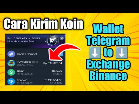 Cara Kirim TONCOIN Dari Wallet Telegram Ke Exchange Binance dll