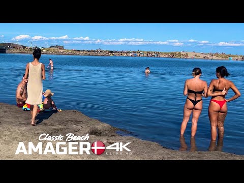 Amager Beach 🇩🇰 4K Walking At Oldest Part Of Amager Beach | Copenhagen Denmark 2023 | Beach Walk