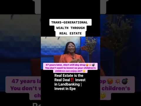 Creating Trans-generational Wealth Through Real Estate #realestate #epeproperties #landforsale