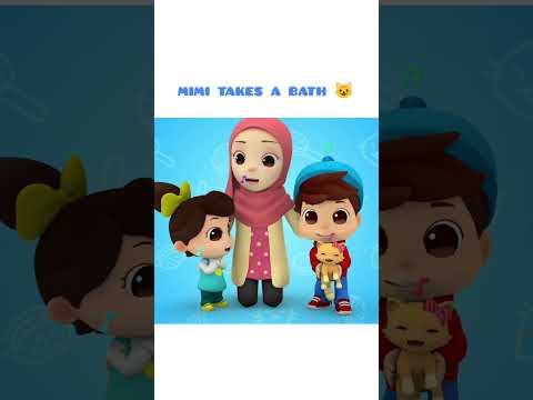 Mimi 😺 Takes a Bath | Islamic Series & Songs For Kids | Omar & Hana English