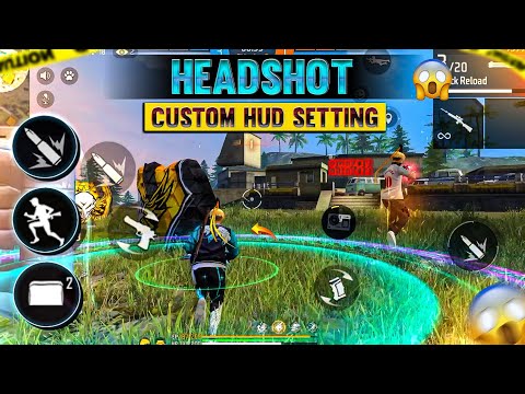 2023 Best Custom Hud"Settings"For Headshot | 2 Finger Custom Hud Free Fire | One Tap Hud 2 Finger ff