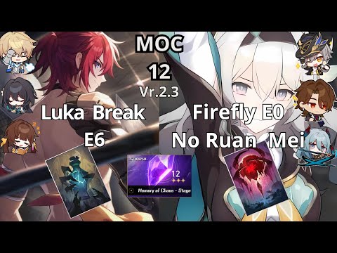 MOC 12-Luka E6 Break & Firefly E0 No Ruan Mei  | Honkai Star Rail