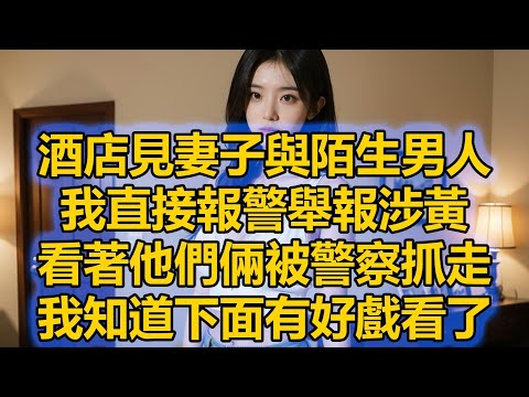 酒店見妻子與陌生男人，我直接報警舉報涉黃，看著他們倆被警察抓走，我知道下面有好戲看了