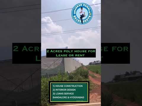 2 Acres Poly House Available || Bangalore airport near