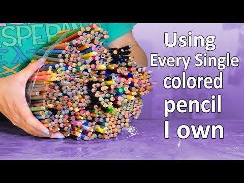 Using EVERY SINGLE Color Pencil I Own on ONE Drawing