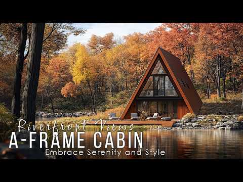 A-Frame Cabins with Breathtaking Riverfront Views: Embrace Serenity and Style