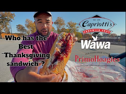 Who has the best "Thanksgiving sandwich"? Wawa vs Primos vs Capriottis