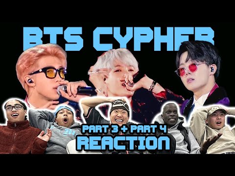 OUR FIRST TIME WATCHING BTS CYPHER 3 & 4