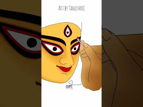 #durga #mahalaya #drawing #durgamaa #durgapuja #agomoni #art #shorts #painting #puja #navaratri