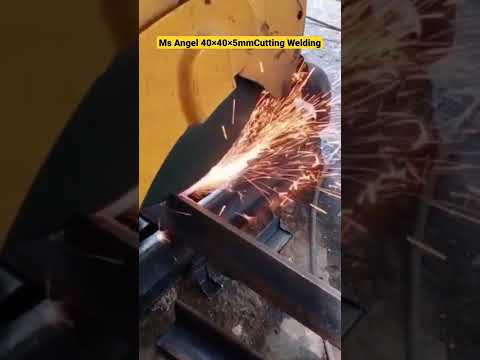 Ms #angle 40×40×5mm cutting and welding||