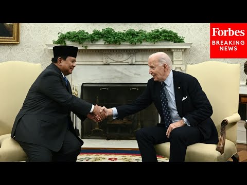 JUST IN: President Biden Meets With Indonesia's President In The Oval Office