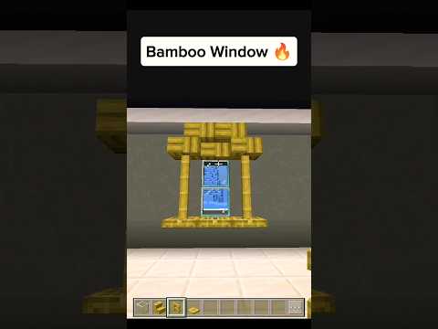 Bamboo Window | #shorts #minecraft