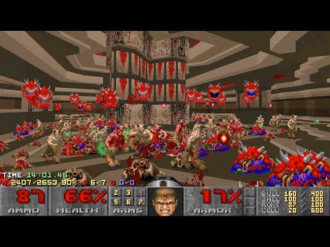 Doom II: Sunder - Map 08 (Pale Monument) UV-Max in 17:43