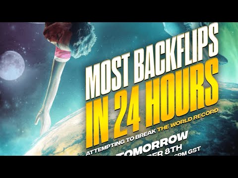 Attempting the MOST BACKFLIPS in 24 HOURS (WORLD RECORD)