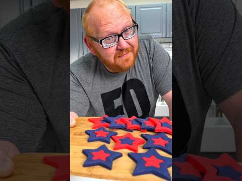 Easy 4th of July Cookies! 🎆 🇺🇸 #shortsviral