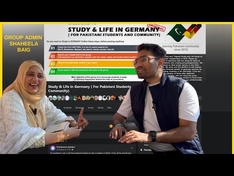 Admin of Study & Life in Germany | Online Community of 2.3 Lac | Shaheela Baig.