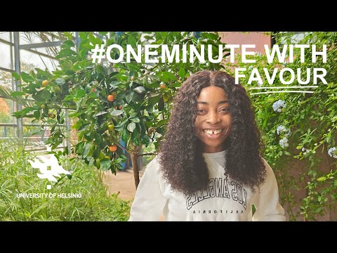 One Minute With Favour | Student Stories | University of Helsinki