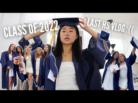 HIGHSCHOOL GRADUATION VLOG 2022 | yearbook signing, GRWM, last time seeing my classmates