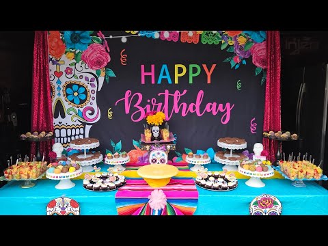 4th Birthday/Día de los Muertos/Fiesta Theme