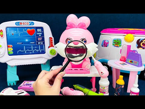 [65 minute video] MODERN PINKFONG DENTIST TOY SET 🩺 ASMR Satisfying Unboxing