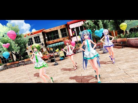 【MMD】神のまにまに / At God's Mercy【Tda GUMI×Miku×Teto×Haku×Luka】