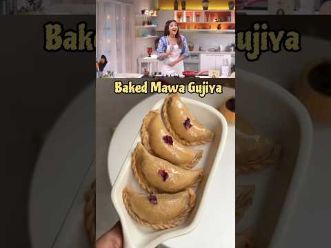 Baked Mawa Gujiya/karanji Recipe. #gujiya #karanjirecipe #shortsvideo