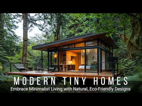 Modern Tiny Homes: Embrace Minimalist Living with Natural, Eco-Friendly Designs