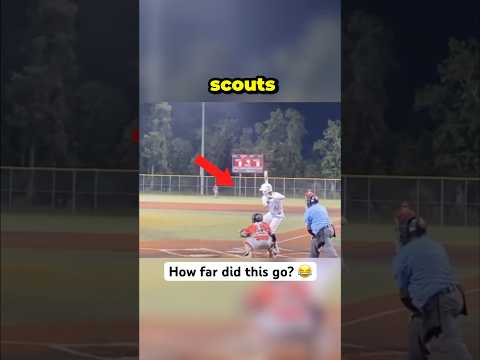 Kid hits home run in front of college scouts 🤯