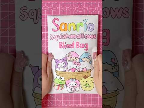 sanrio squishmallows 🩷#blindbag #sanrio #hellokitty #kawaii #diy #asmr #craft #papercraft #unboxing